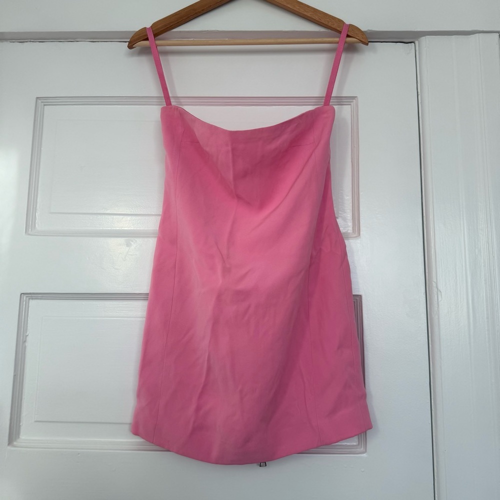 Jenni Kayne pink strapless mini tunic dress